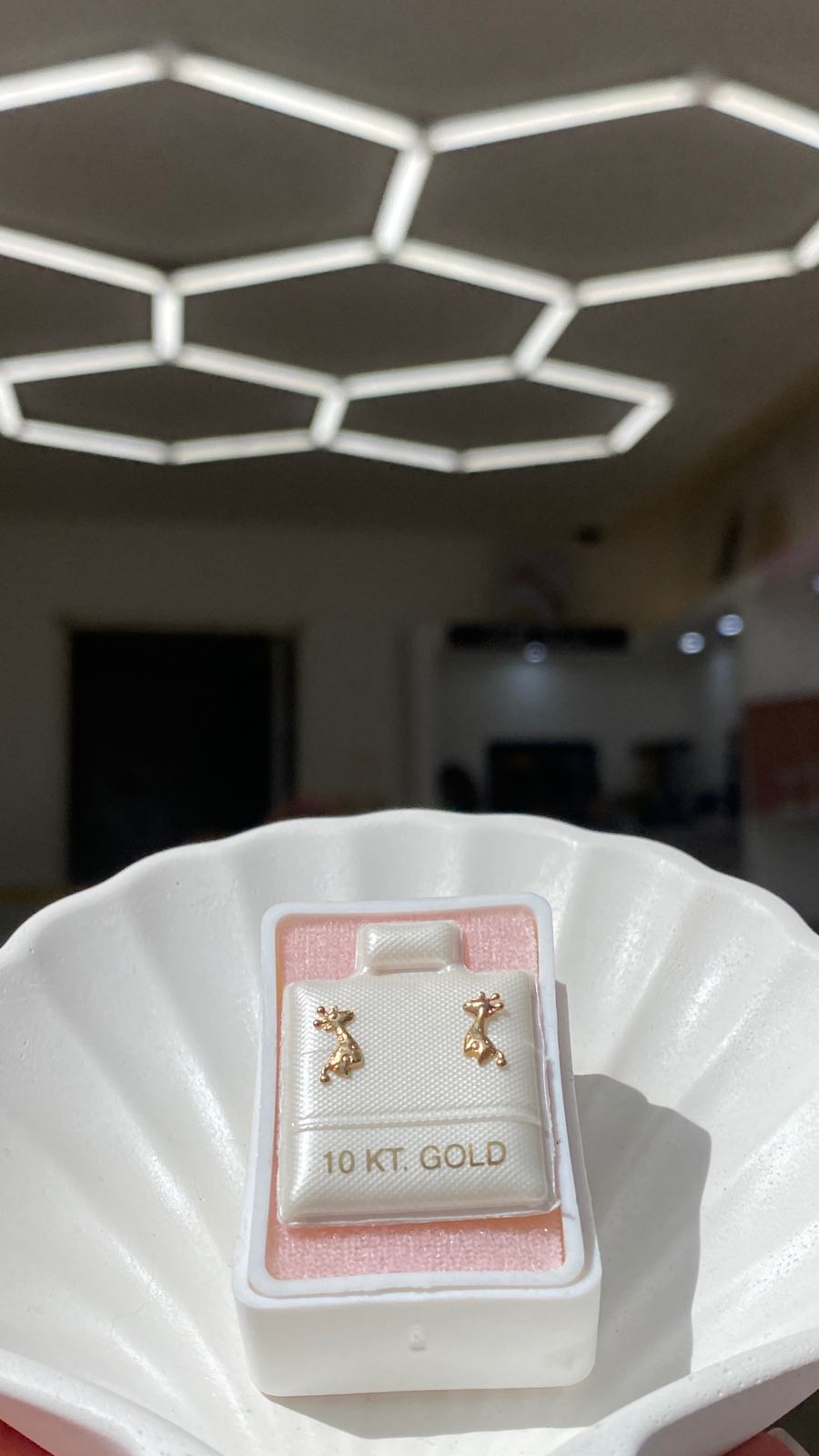 Broquel Jirafa Oro 10k
