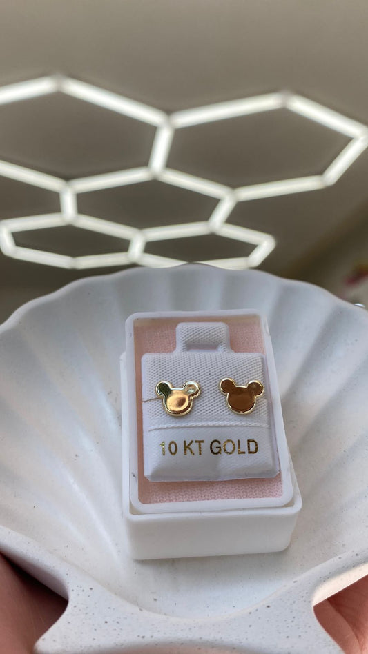Broquel Mickey Oro 10k