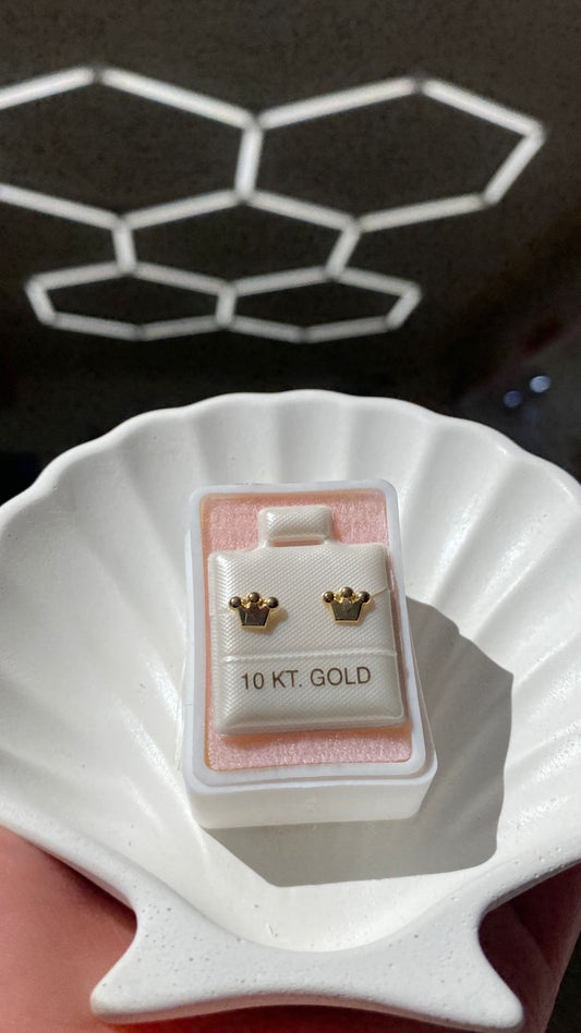 Broquel Corona Oro 10k