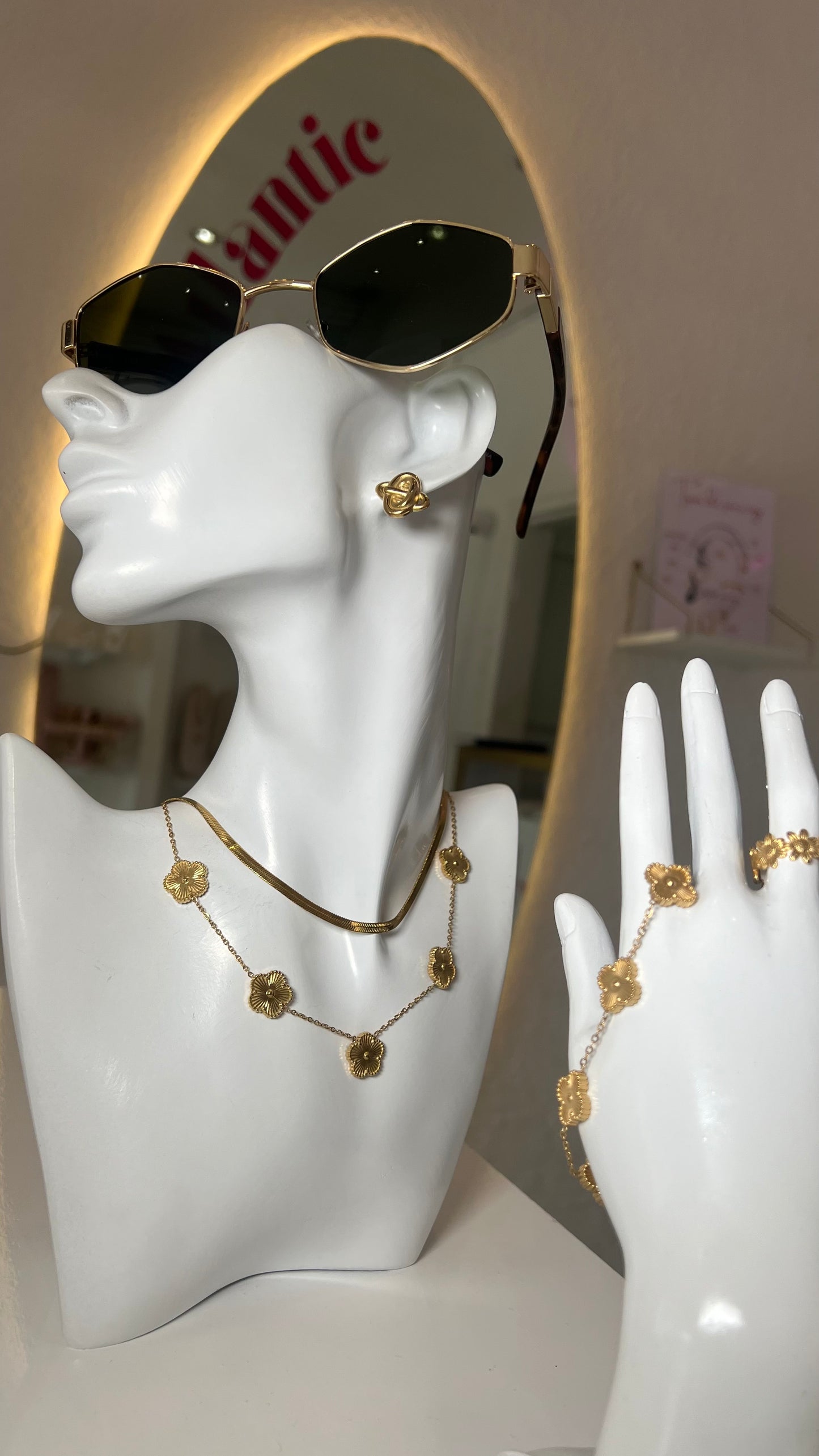 Collar Gold Clover